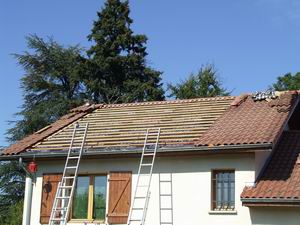 fin de pose de la toile etanche