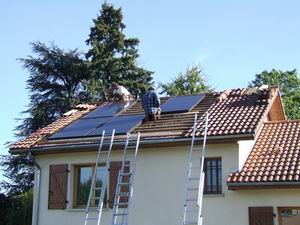 raccordement et pose des autres panneaux solaire